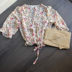 Brand new!   Floral blouse